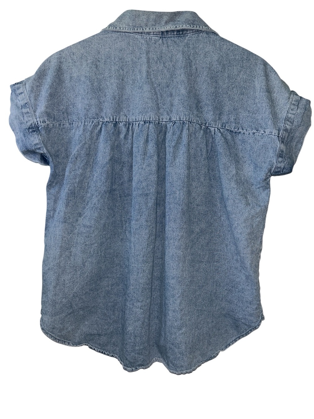 Thread & Supply 100% Cotton Denim Button Down Shirt Western Core Women’s Medium - Picture 4 of 6